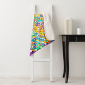 Rainbow Fireworks Sherpa Deken (In situ)