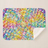 Rainbow Fireworks Sherpa Deken (Voorkant (horizontaal))