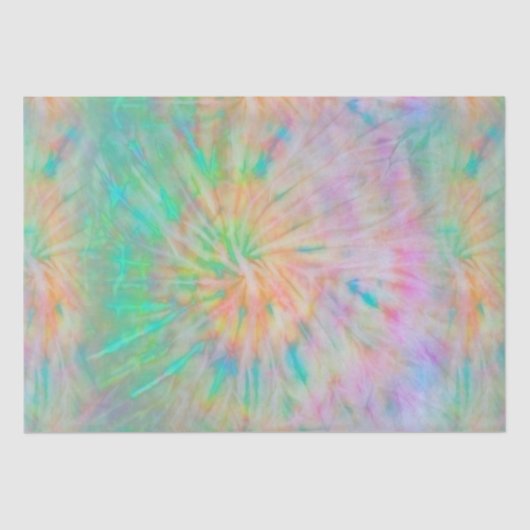 Rainbow Fireworks Tie Dye Wrapping Paper Tissuepapier (Voorkant)