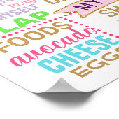 Rainbow First BIrthday Party sign poster (Hoek)