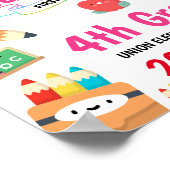 Rainbow First Day of School Sign Poster (Hoek)