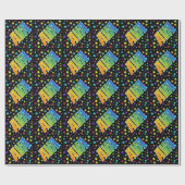 Rainbow First Name "AVA" + sterren Cadeaupapier (Vlak)