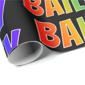 Rainbow First Name "BAILEY"; Fun & Colorful Cadeaupapier (Rol Hoek)