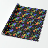 Rainbow First Name "CASSIDY" + sterren Cadeaupapier (Uitgerold)