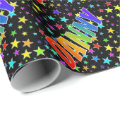 Rainbow First Name "DANNY" + sterren Cadeaupapier (Rol Hoek)