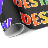 Rainbow First Name "DESTINY" (Voornaam voor regenb Cadeaupapier (Rol Hoek)