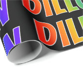 Rainbow First Name "DILLON" (Voornaam voor regenbo Cadeaupapier (Rol Hoek)