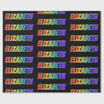 Rainbow First Name "ELIZABETH" (Voornaam voor rege