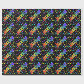 Rainbow First Name "JACKSON" + sterren Cadeaupapier (Vlak)