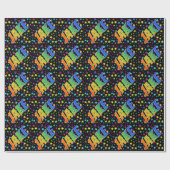 Rainbow First Name "JAKE" + sterren Cadeaupapier (Vlak)