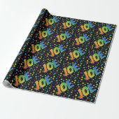 Rainbow First Name "JOE" + sterren Cadeaupapier (Uitgerold)
