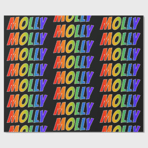 Rainbow First Name "MOLLY" (Voornaam voor regenboo Cadeaupapier