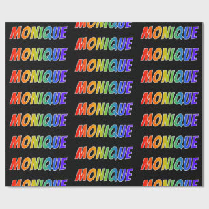 Rainbow First Name "MONIQUE" (Voornaam regenboogva Cadeaupapier