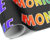 Rainbow First Name "MONIQUE" (Voornaam regenboogva Cadeaupapier (Rol Hoek)