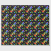 Rainbow First Name "MORGAN" + sterren Cadeaupapier (Vlak)