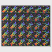 Rainbow First Name "NICOLE" + sterren Cadeaupapier (Vlak)