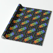Rainbow First Name "NOVA" + sterren Cadeaupapier (Uitgerold)