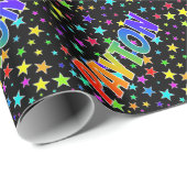 Rainbow First Name "PAYTON" + sterren Cadeaupapier (Rol Hoek)