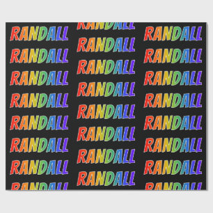 Rainbow First Name "RANDALL" (Rainbow voornaam: RA Cadeaupapier