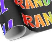 Rainbow First Name "RANDALL" (Rainbow voornaam: RA Cadeaupapier (Rol Hoek)