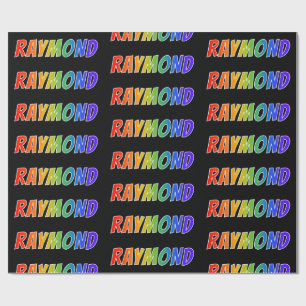 Rainbow First Name "RAYMOND" (Voornaam regenboog); Cadeaupapier