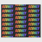 Rainbow First Name "RODNEY" (Rainbow voornaam "ROD Cadeaupapier (Vlak)