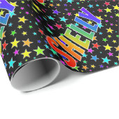 Rainbow First Name "SHELLY" + sterren Cadeaupapier (Rol Hoek)