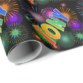 Rainbow First Name "TONY" + Fireworks Cadeaupapier (Rol Hoek)