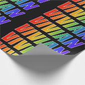 Rainbow First Name "VIVIAN" (Voornaam regenboogvaa Cadeaupapier (Hoek)