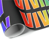 Rainbow First Name "VIVIAN" (Voornaam regenboogvaa Cadeaupapier (Rol Hoek)