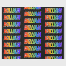 Rainbow First Name "WILLIAM" (Voornaam van de rege