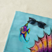 Rainbow Fish Beach Towel Strandlaken (In situ)