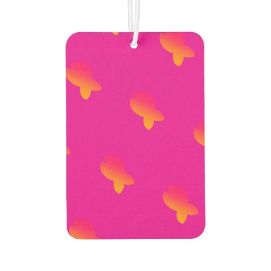 Rainbow Fish Hot Pink Luchtverfrisser (Achterkant)