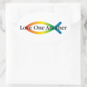 Rainbow Fish Love Sticker (Tas)