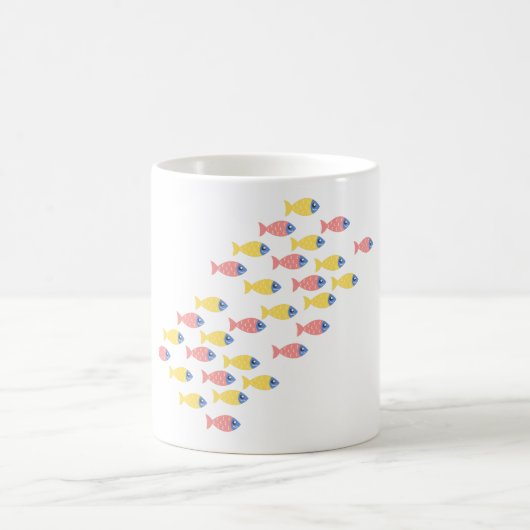 Rainbow Fish Migration Coffee Cup Koffiemok (Center)