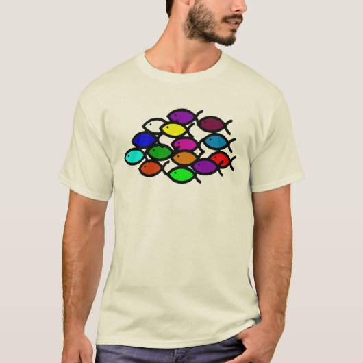 RAINBOW FISH. T-SHIRT (Voorkant)