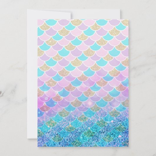 Rainbow Fish-uitnodiging Kaart (Achterkant)