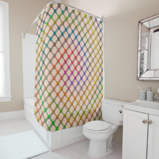 Rainbow Fishnets Shower Curtain Douchegordijn