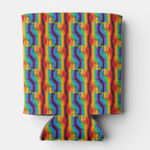 Rainbow Fist Pattern Blikjeskoeler (Achterkant)