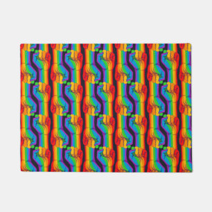 Rainbow Fist Pattern Deurmat