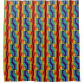 Rainbow Fist Pattern Douchegordijn (Voorkant)