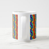 Rainbow Fist Pattern Grote Koffiekop (Achterkant)
