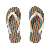 Rainbow Fist Pattern Kinder Teenslippers (Voetbed)
