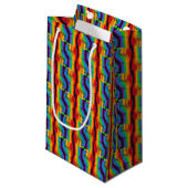 Rainbow Fist Pattern Klein Cadeauzakje (Voorkant Gekanteld)