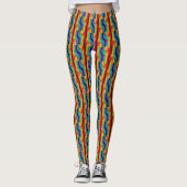 Rainbow Fist Pattern Leggings (Voorkant)