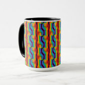 Rainbow Fist Pattern Mok (Voorkant links)