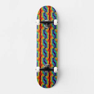 Rainbow Fist Pattern Persoonlijk Skateboard