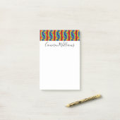 Rainbow Fist Pattern Post-it® Notes (Op bureau)