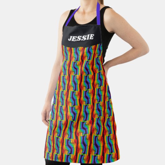 Rainbow Fist Pattern Schort (Insitu)