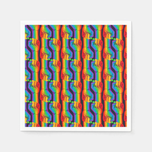 Rainbow Fist Pattern Servet (Voorkant)